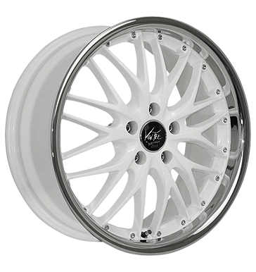 pneumatiky - 8x19 5x120 ET38 Barracuda Voltec T6 weiss racing white Inox-Lip autodly USA Rfky / Alu KOLA STIL AUTO pneus