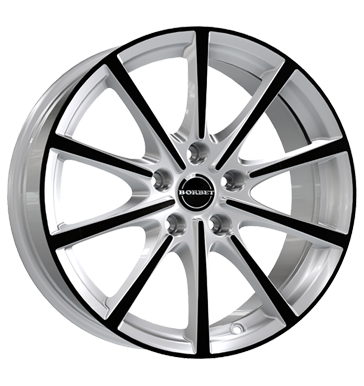pneumatiky - 8x18 5x112 ET50 Borbet BL5 mehrfarbig silver black glossy MB-Italia Rfky / Alu Sportovn vfuky tMotive pneumatiky