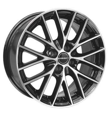 pneumatiky - 6.5x15 4x108 ET40 Borbet BS4 schwarz black polished Leichtkraftrad dly Rfky / Alu hardtops Ecanto pneu b2b