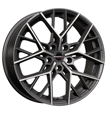 pneumatiky - 10x21 5x112 ET30 Borbet BY grau / anthrazit titan polished matt zesilovac Rfky / Alu svetr fleece Motorsport pneus