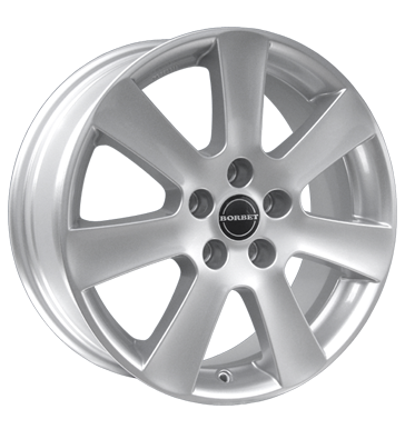 pneumatiky - 7x16 5x100 ET38 Borbet CA silber crystal silver Bund bundy Rfky / Alu kmh-Wheels KING velkoobchod s pneumatikami