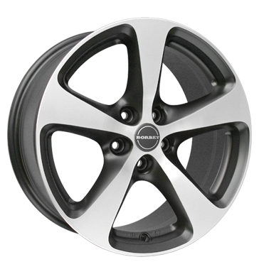 pneumatiky - 8.5x18 5x114.3 ET30 Borbet CC schwarz black polished matt Offroad lto od 17,5 