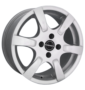 pneumatiky - 6x14 4x108 ET17 Borbet CR silber silber lackiert MERCEDES BENZ Rfky / Alu provozn zarzen Barracuda disky