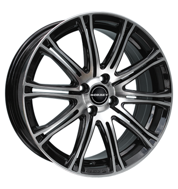 pneumatiky - 7x17 4x100 ET38 Borbet CW1 schwarz black polished palivo Rfky / Alu myt oken zimn pneu b2b