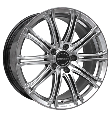 pneumatiky - 8x18 5x120 ET30 Borbet CW1 silber hyper silver Rondell Rfky / Alu brzdov dly Sdrad pneus