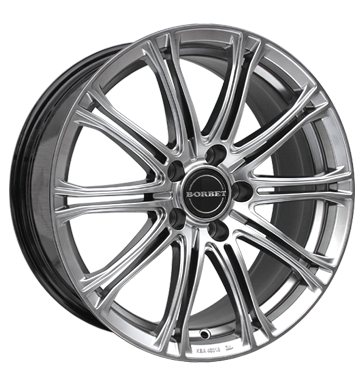 pneumatiky - 7x17 5x108 ET45 Borbet CW1 silber hyper silver AUTEC Rfky / Alu KING Maxx Kola Velkoobchod