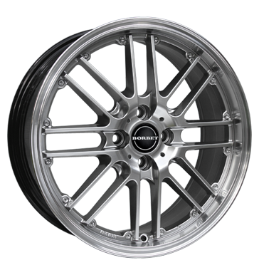 pneumatiky - 7x17 4x108 ET20 Borbet CW2 silber hyper rim polished zesilovac Rfky / Alu Chafers: Motocykl Kerscher Velkoobchod