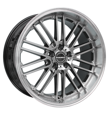 pneumatiky - 8x18 5x105 ET35 Borbet CW2 silber hyper rim polished kozel Rfky / Alu Chrome Parts Zimn kompletn kolo-ALU Velkoobchod