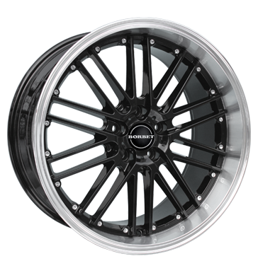 pneumatiky - 8x18 5x100 ET35 Borbet CW2 schwarz black rim polished Leichtkraftrad dly Rfky / Alu Chafers: Nkladn / podvalnk Test-kategorie 2 Autodlna