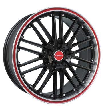 pneumatiky - 8.5x18 5x114.3 ET40 Borbet CW2 schwarz black redline dly na nkladn auta Rfky / Alu Rucn merc prstroje + test ALLESIO Autoprodejce