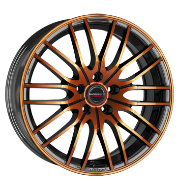 pneumatiky - 8x17 5x112 ET48 Borbet CW4 schwarz black orange glossy Quad Rfky / Alu Chafers: Motocykl MPT Predaj pneumatk