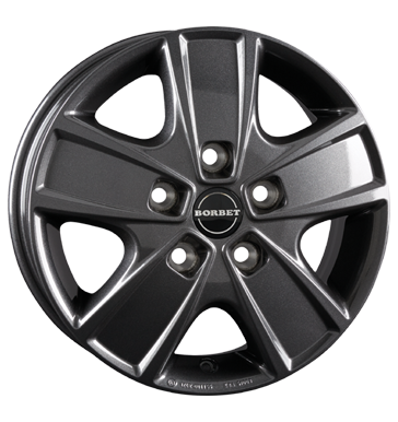 pneumatiky - 6x16 5x130 ET68 Borbet CWG grau / anthrazit mistral anthracite glossy Auto-Tuning + styling Rfky / Alu Kola / ocel pneumatika pneumatiky