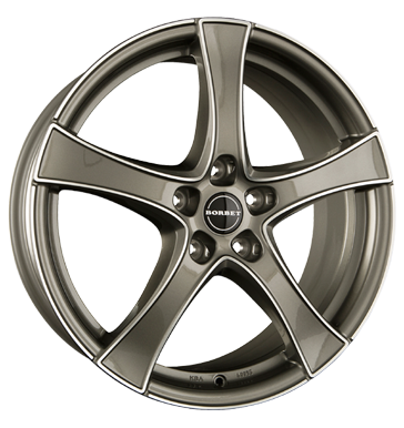 pneumatiky - 6x16 5x98 ET36.5 Borbet F2 grau / anthrazit graphite polished Opel Rfky / Alu Tube: zklopky hyundai pneu