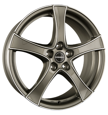 pneumatiky - 7.5x18 5x112 ET51 Borbet F2 grau / anthrazit graphite polished zvodn auto Rfky / Alu Chafers: Motocykl SCHMIDT disky