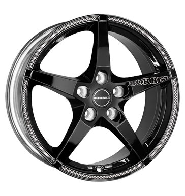 pneumatiky - 8x17 5x112 ET45 Borbet FS schwarz black white sports Sportluftfilter Rfky / Alu Elektrick Momo disky