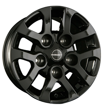 pneumatiky - 8x16 5x165.1 ET5 Borbet LD schwarz black glossy Wiechers SPORT Rfky / Alu Binno mastek pneu