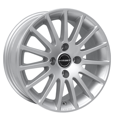 pneumatiky - 6.5x15 4x108 ET24 Borbet LS silber crystal silver Offroad Zimn 17.5 