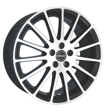 pneumatiky - 8x18 5x112 ET35 Borbet LS schwarz black polished samolepc zvaz Rfky / Alu MERCEDES BENZ speciln nstroj Autodlna