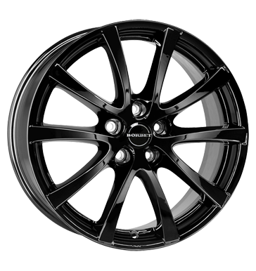 pneumatiky - 7x17 5x114.3 ET45 Borbet LV5 schwarz black glossy XTRA Rfky / Alu kmh-Wheels Samolepka + filmy Autodlna