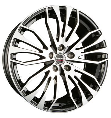 pneumatiky - 8.5x19 5x114.3 ET45 Borbet RB schwarz black polished motocykl Cross Rfky / Alu nemrznouc smes kozel pneumatiky