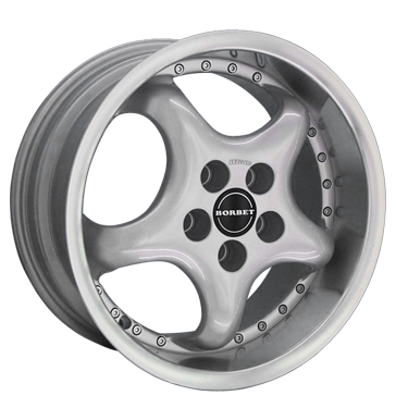 pneumatiky - 7x15 5x100 ET35 Borbet R Extreme silber silber Horn poliert Barvy a Laky Rfky / Alu MERCEDES BENZ Antera disky