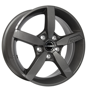 pneumatiky - 7x17 5x112 ET40 Borbet T1 grau / anthrazit metal grey Polo tricka Rfky / Alu opravu pneumatik Americk vozy trziste