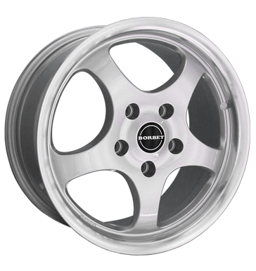 pneumatiky - 8x17 5x100 ET35 Borbet T silber silber Horn poliert motor Rfky / Alu Motorsport designov antny trhovisko