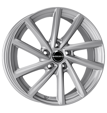 pneumatiky - 7x17 5x112 ET54 Borbet V silber brillant silver letn Rfky / Alu Mutec designov antny b2b pneu
