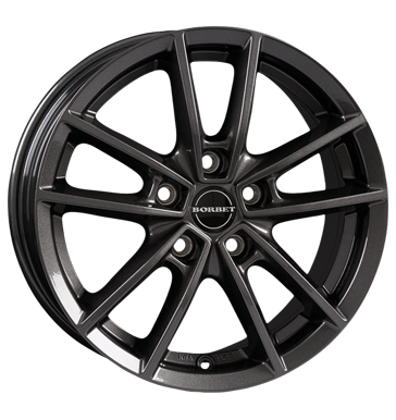 pneumatiky - 6.5x16 5x112 ET45 Borbet W grau / anthrazit mistral anthracite glossy Rfky / Alu Rfky / Alu Zimn pln kola Steel Lehk nkladn auto Winter od 17,5 