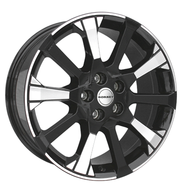 pneumatiky - 11x18 5x115 ET40 Borbet X10 schwarz schwarz poliert kompletnch systmu Rfky / Alu Sportluftfilter Motorsport pneu