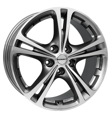 pneumatiky - 7.5x17 5x108 ET40 Borbet XL grau / anthrazit graphit poliert Irmscher Rfky / Alu Auto-Tuning + styling Pouzdra & schovna Autodlna