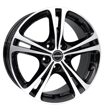 pneumatiky - 7.5x17 5x114.3 ET50 Borbet XL schwarz black polished letn Rfky / Alu Oldtimer subwoofer trziste