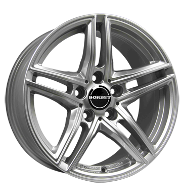 pneumatiky - 8x17 5x108 ET45 Borbet XRT silber brillant silver regly pneumatik Rfky / Alu Wheelworld motocykl Cross Predaj pneumatk