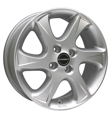 pneumatiky - 6x15 4x114.3 ET40 Borbet TC silber brillant silver GS-Wheels Rfky / Alu regly pneumatik zvodn auto pneus
