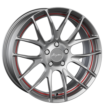 pneumatiky - 7x17 4x100 ET40 Breyton Race GTS-R grau / anthrazit matt gun red circle undercut Lehk nkladn automobil v zime Rfky / Alu Offroad lto od 17,5 