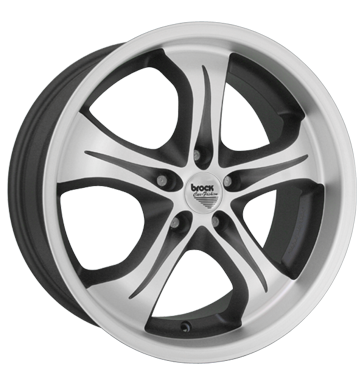 pneumatiky - 8.5x19 5x112 ET25 Brock B15 schwarz shadowblack matt poliert Motorsport Rfky / Alu CARLSSON odevy disky