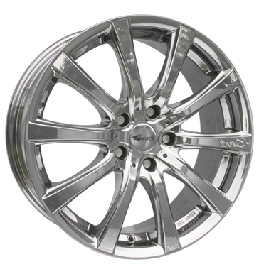 pneumatiky - 7.5x17 5x114.3 ET47 Brock B21 chrom slc-chrom kmh-Wheels Rfky / Alu BRABUS Auto Hi-Fi + navigace velkoobchod s pneumatikami