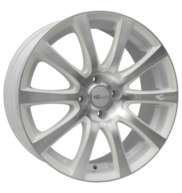 pneumatiky - 8x18 4x100 ET35 Brock B21 weiss white pearl frontpoliert Slevy Rfky / Alu propojovac kabely renault pneu