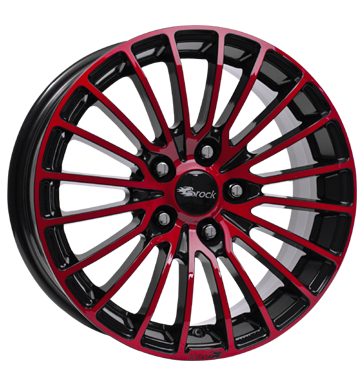 pneumatiky - 8x18 5x112 ET35 Brock B24 schwarz schwarz/rot lackiert odevy Rfky / Alu Reparatursaetze brzdov dly pneus