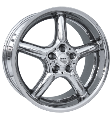 pneumatiky - 9.5x18 5x108 ET30 Brock B12 chrom slc-chrom Mutec Rfky / Alu odpadn olej regly pneumatik trhovisko