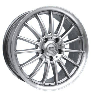 pneumatiky - 7.5x17 5x100 ET35 Brock B13 silber chromsilber hornpoliert TEAM DYNAMICS Rfky / Alu ventil auta moped pneu b2b