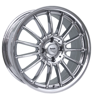 pneumatiky - 7.5x16 4x100 ET35 Brock B13 chrom slc-chrom Chiptuning + Motor Tuning Rfky / Alu realizovat designov antny trhovisko