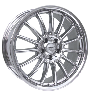 pneumatiky - 7.5x17 5x108 ET38 Brock B13 chrom slc-chrom peugeot Rfky / Alu Binno prejezdy Autoprodejce