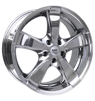 pneumatiky - 7.5x17 4x100 ET35 Brock B14 chrom slc-chrom kola z lehkch slitin Rfky / Alu Truck Winter od 17,5 