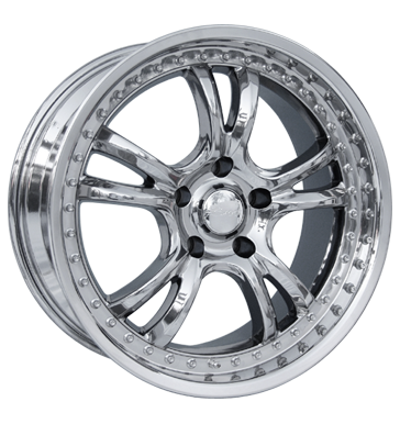 pneumatiky - 9.5x18 5x120 ET20 Brock B16 chrom slc-chrom Wiechers SPORT Rfky / Alu Antera Stresn nosic + stresn boxy pneu