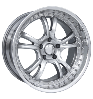 pneumatiky - 8.5x18 5x120 ET15 Brock B16 silber chromsilber hornpoliert Cromodora Rfky / Alu MILLE autokosmetiky Hlinkov disky