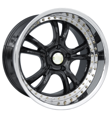 pneumatiky - 8x18 5x100 ET35 Brock B16 schwarz shadowblack hornpoliert Speciln dly pro auta Rfky / Alu Prizpusoben & Performance tesnen pneu