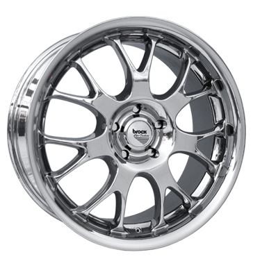 pneumatiky - 8.5x18 5x100 ET35 Brock B19 chrom slc-chrom tMotive Rfky / Alu Antera Delta 4x4 pneu b2b