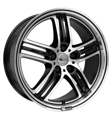 pneumatiky - 7.5x17 5x110 ET35 Brock B27 schwarz schwarz glanz vollpoliert automobilov sady Rfky / Alu EMOTION magma Autodlna