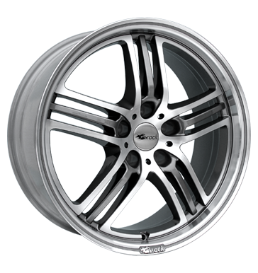 pneumatiky - 8x18 5x114.3 ET45 Brock B27 grau / anthrazit himalaya-grey frontpoliert Chiptuning + Motor Tuning Rfky / Alu kapuce lift Offroad cel rok od 17,5 